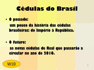 Cédulas do Brasil