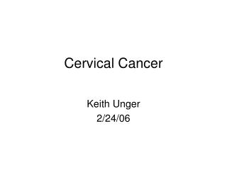 Cervical Cancer