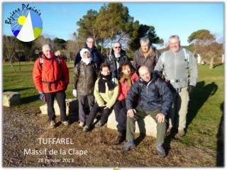 TUFFAREL Massif de la Clape 28 Janvier 2013