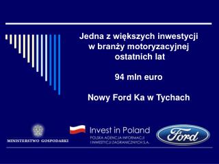 Inwestor: Ford-Werke GmbH, niemiecka filia amerykańskiego koncernu Produkcja: Nowy model Forda Ka