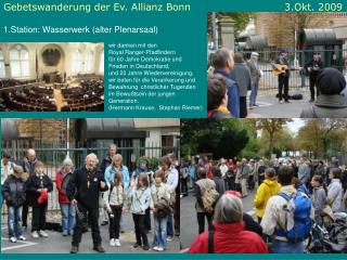 Gebetswanderung der Ev. Allianz Bonn 		 3.Okt. 2009
