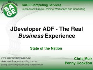 JDeveloper ADF - The Real Business Experience