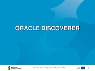 ORACLE DISCOVERER