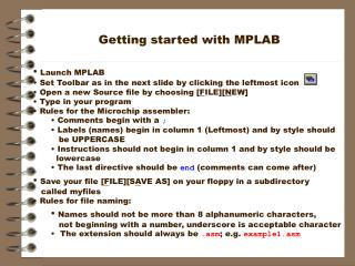 Getting started with MPLAB