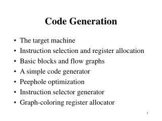 Code Generation