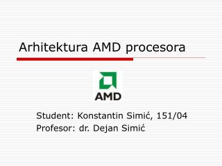 Arhitektura AMD procesora