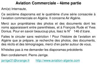 Aviation Commerciale - 4ème partie Ami(e) Internaute,