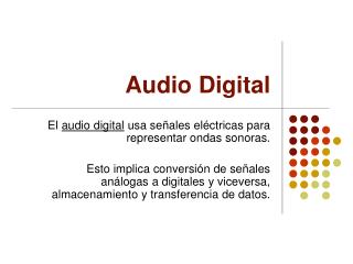 Audio Digital