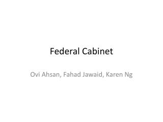 Federal Cabinet