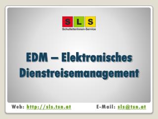 EDM – Elektronisches Dienstreisemanagement