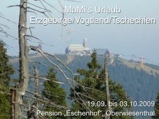 MaMi‘s Urlaub Erzgebirge/Vogtland/Tschechien