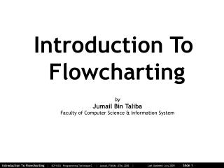 Introduction To Flowcharting
