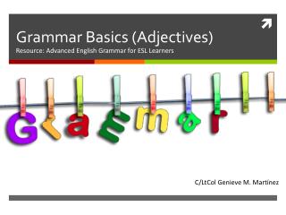 Grammar Basics (Adjectives)