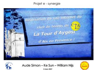 Aude Simon – Ke Sun – William Nijs 5 Mars 2007