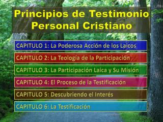 Principios de Testimonio Personal Cristiano