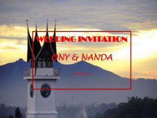 WEDDING INVITATION ONY &amp; NANDA 23 APRIL 2011