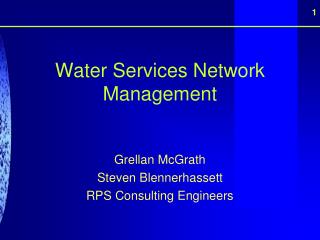 Water Services Network Management