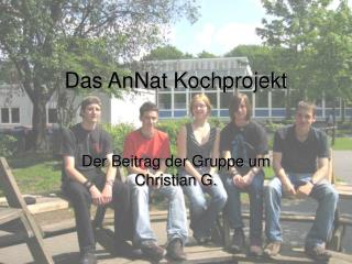 Das AnNat Kochprojekt