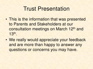 Trust Presentation