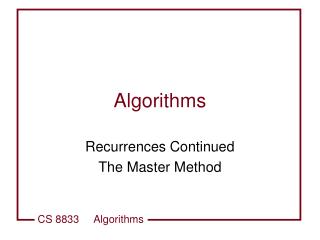 Algorithms