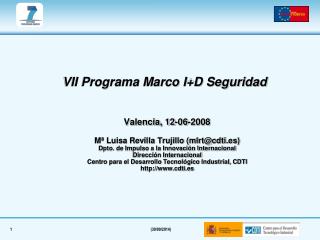 VII Programa Marco I+D Seguridad