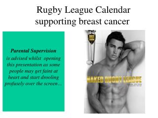 Rugby League Calendar supporting breast cancer