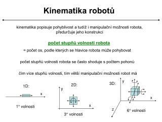 Kinematika robotů