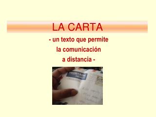 LA CARTA