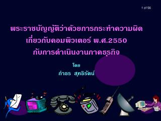 พระราชบัญญัติว่าด้วยการกระทำความผิดเกี่ยวกับคอมพิวเตอร์ พ.ศ.2550 กับการดำเนินงานภาคธุรกิจ