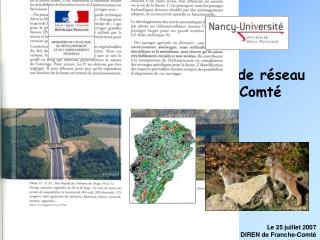 Proposition d’une cartographie de réseau écologique pour la Franche-Comté