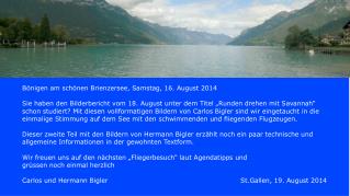 Bönigen am schönen Brienzersee, Samstag, 16. August 2014