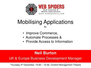 Mobilising Applications to: