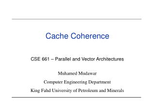 Cache Coherence