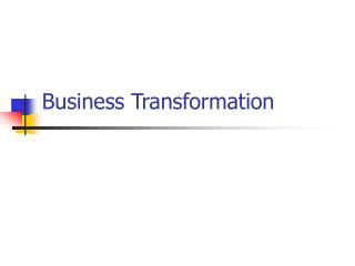 Business Transformation