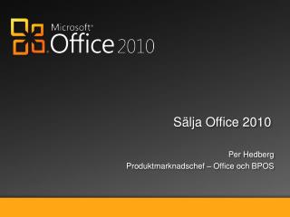 Sälja Office 2010