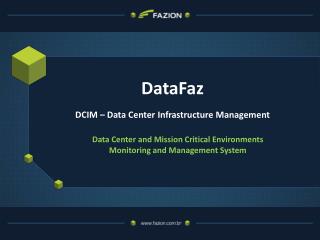 DataFaz DCIM – Data Center Infrastructure Management