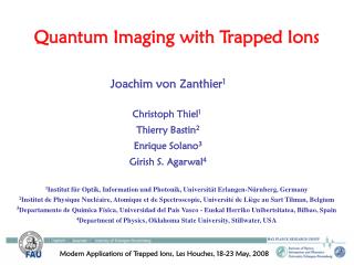 Quantum Imaging with Trapped Ions