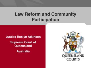 Law Reform and Community Participation