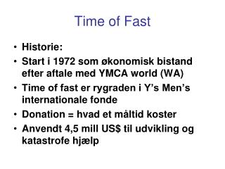 Time of Fast