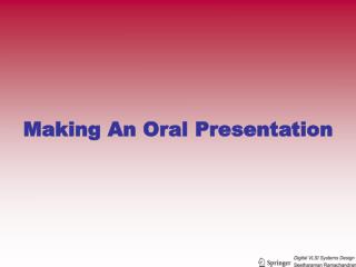 Making An Oral Presentation