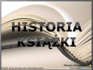 HISTORIA KSIĄŻKI