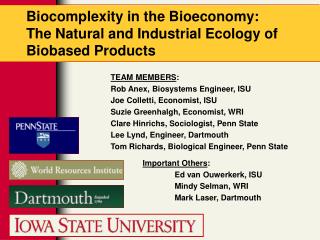 Biocomplexity in the Bioeconomy: The Natural and Industrial Ecology of Biobased Products