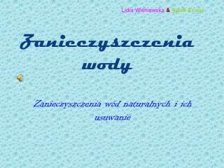 Zanieczyszczenia wody