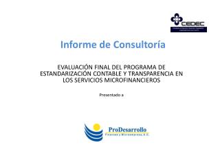 Informe de Consultoría