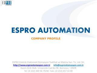 ESPRO AUTOMATION