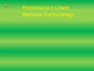 Prezentacja o Litwie