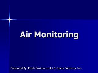 Air Monitoring