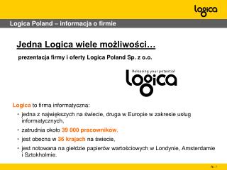 Logica Poland – informacja o firmie