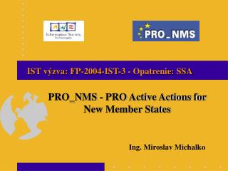 PRO_NMS - PRO Active Actions for New Member States