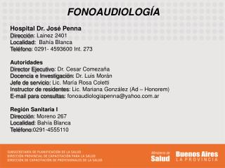 FONOAUDIOLOGÍA